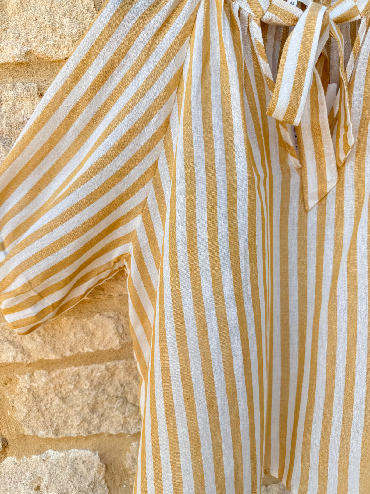 Thea Stripe Blouse - Ochre