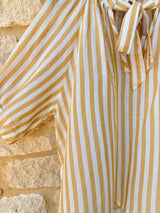 Thea Stripe Blouse - Ochre