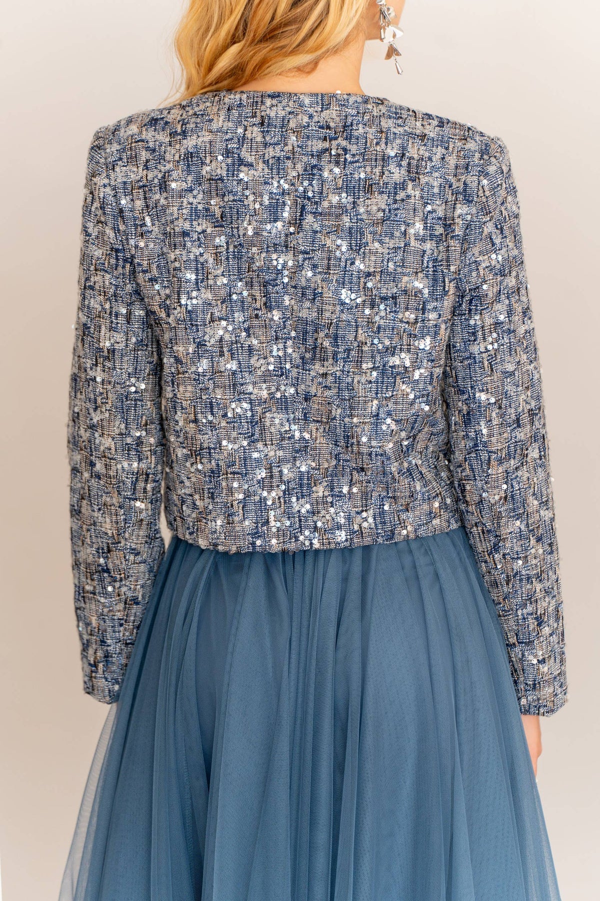Blazer de lentejuelas Fossie - Índigo