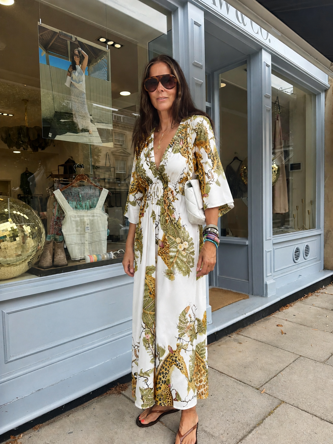 Jungle Printed Maxi Dress