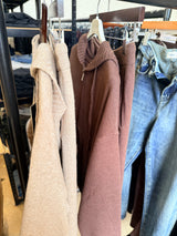 Sue Knitted Hoodie - Taupe