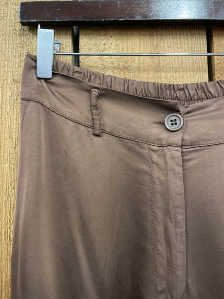 Pantalón Kaite De Mezcla De Seda Chocolate