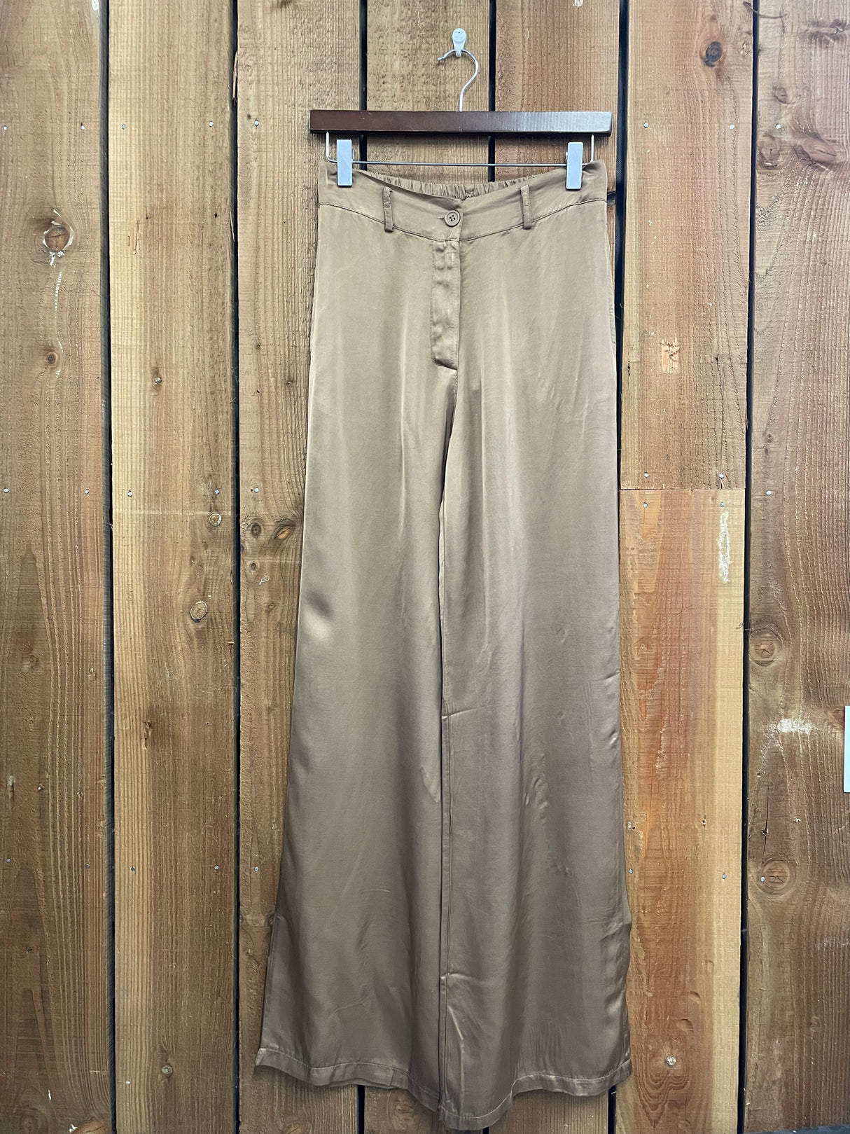 Calça Kaite Silk Blend Camel