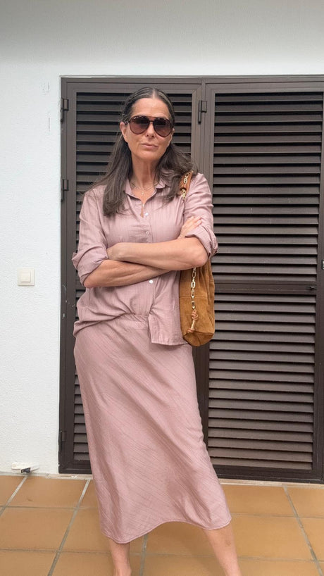 Jessie Skirt - Dusky Pink