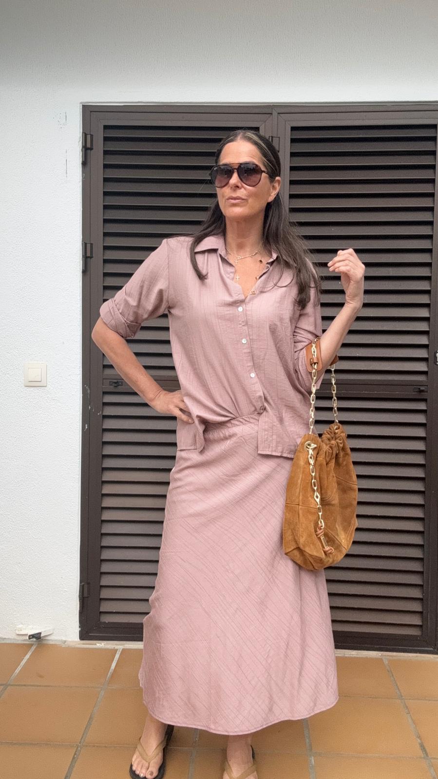 Jessie Skirt - Dusky Pink