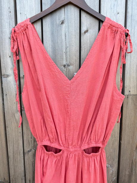 Zahra Cut Out Maxi - Muted Coral