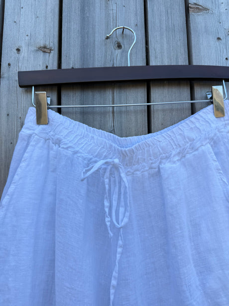 Essential Linen Trouser - White