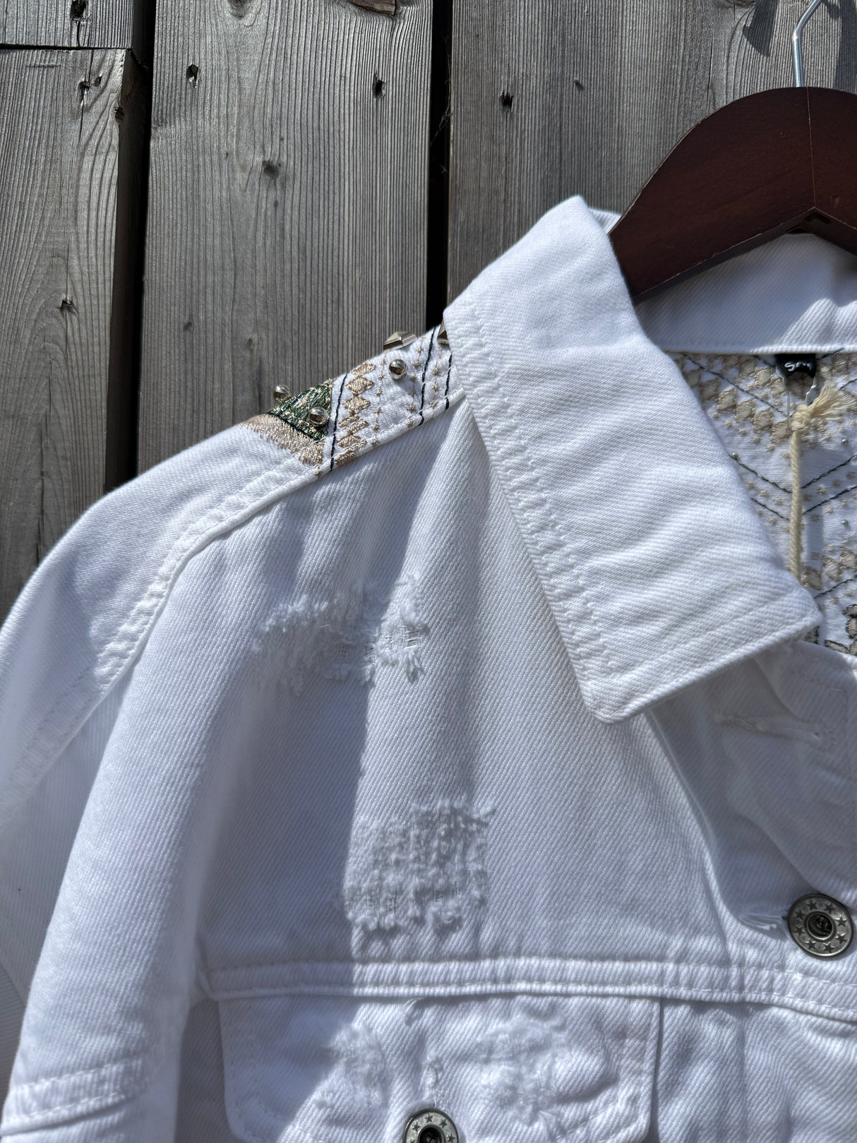 Dallas Denim Jacket - White