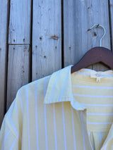 Wide Stripe Essential Shirt - Butter Yellow