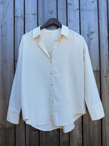 Slim Stripe Essential Shirt - Butter Yellow