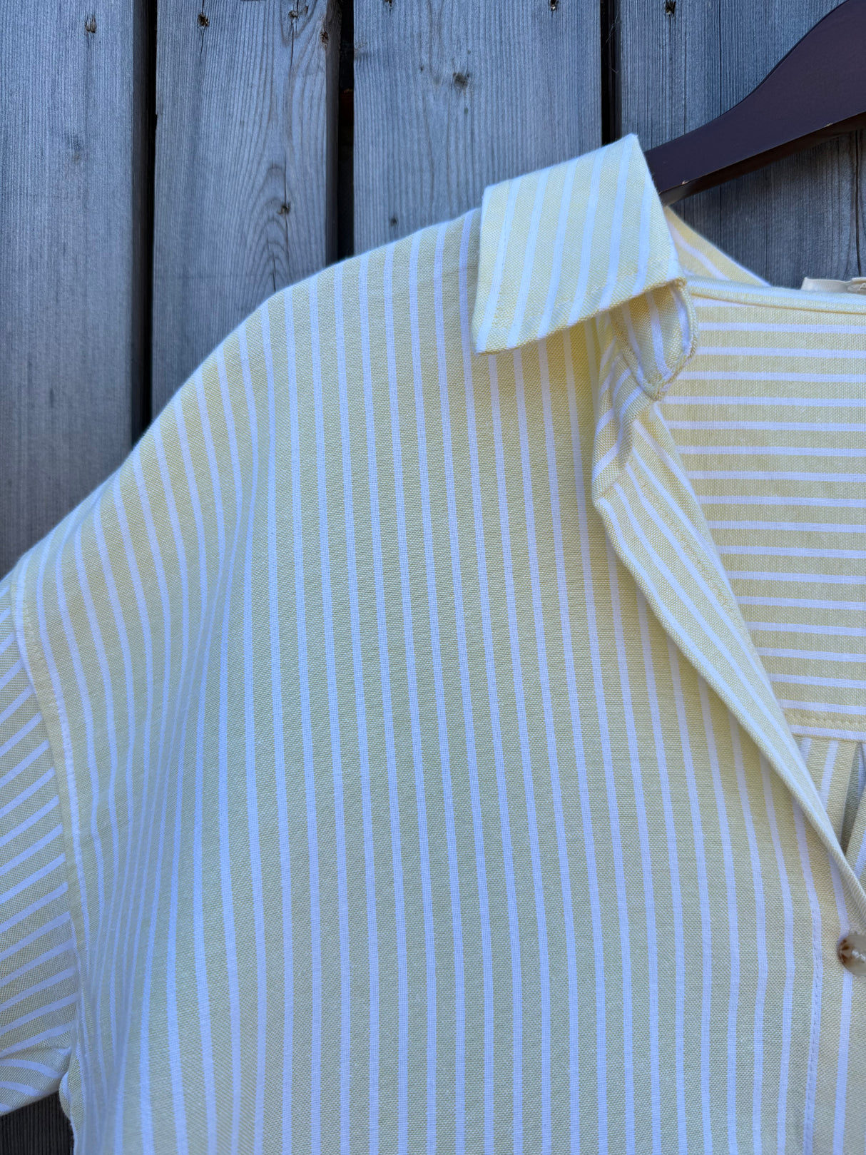 Slim Stripe Essential Shirt - Butter Yellow