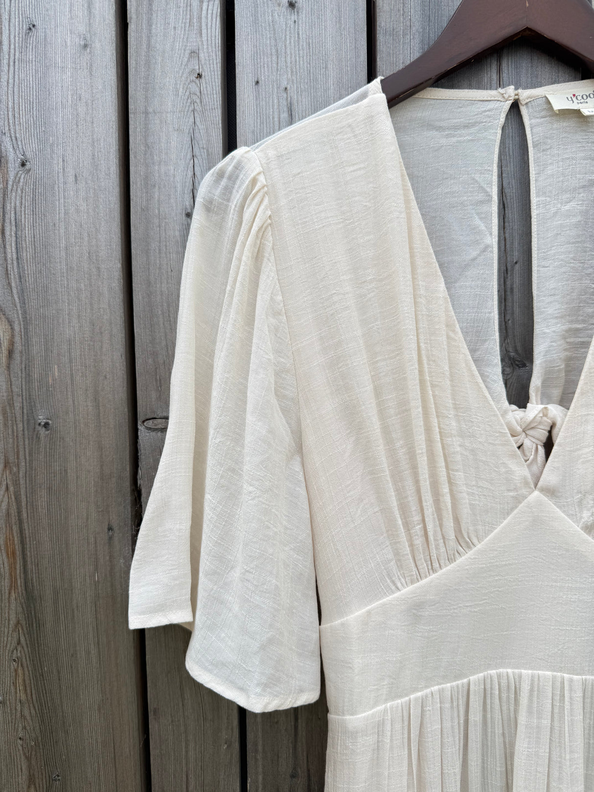 Romy Tie Back Dress - Neutral