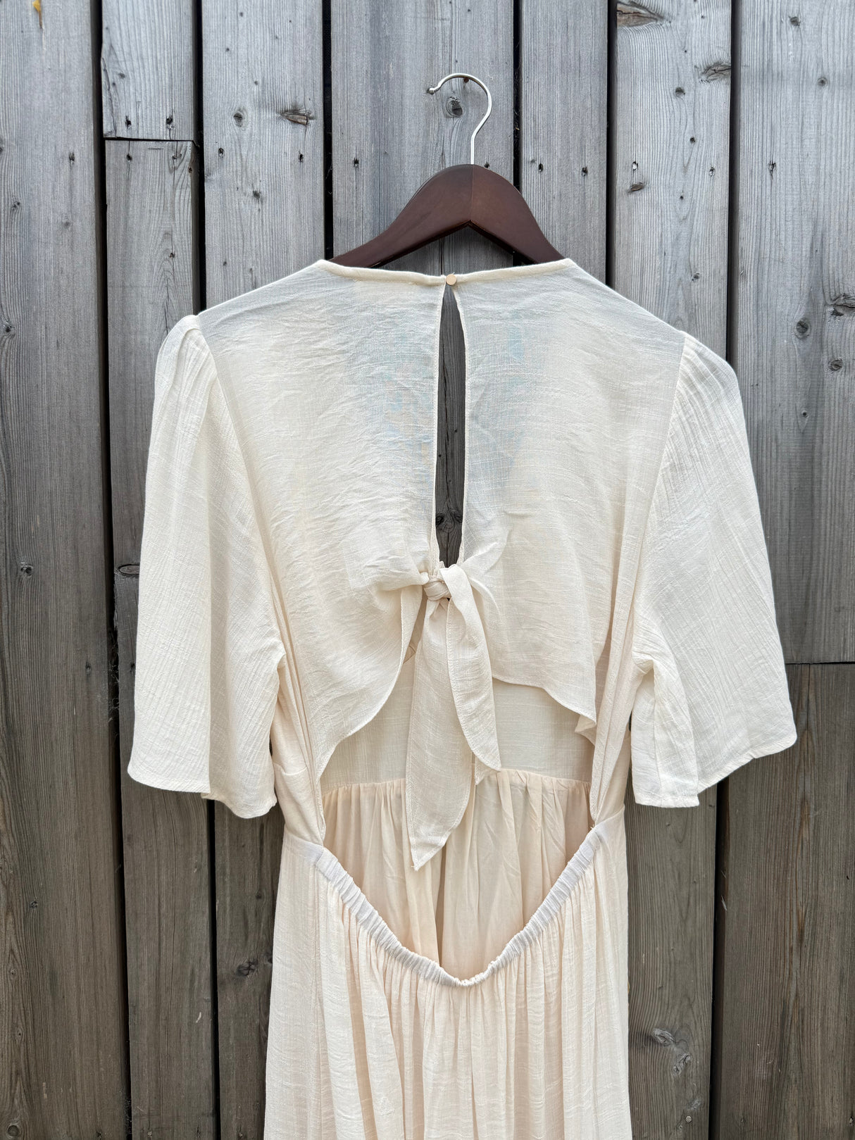 Romy Tie Back Dress - Neutral