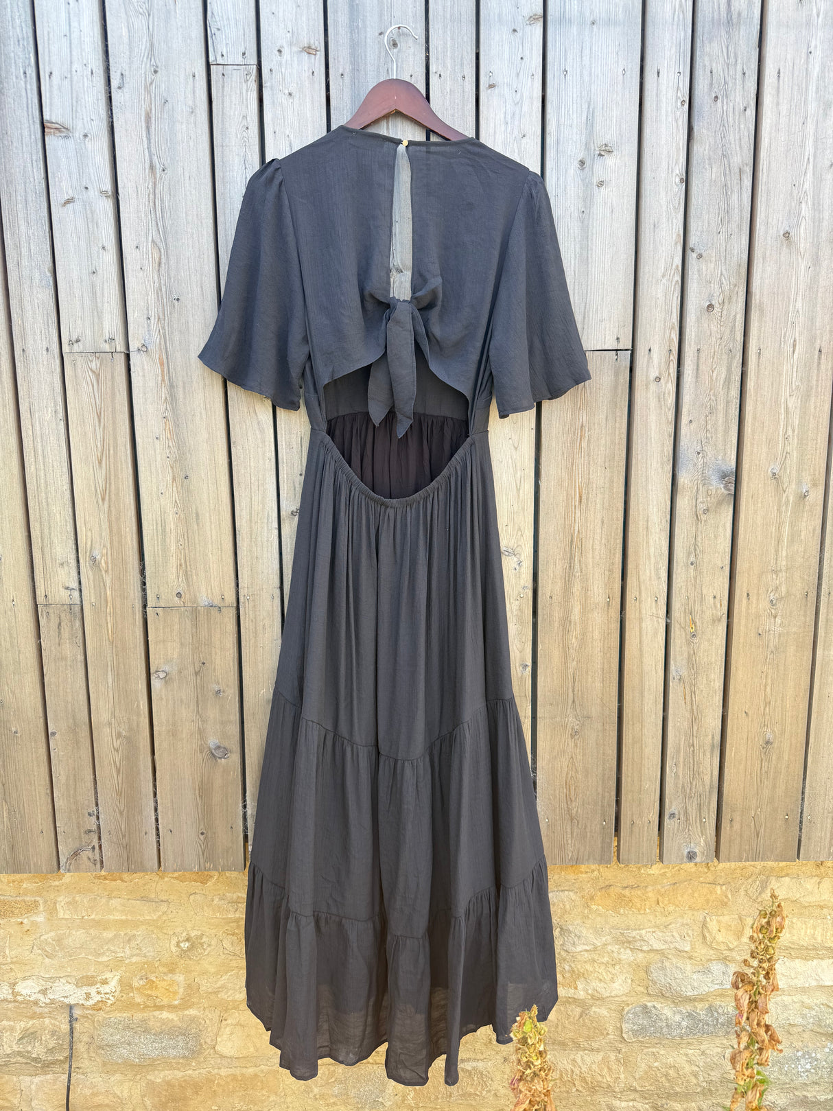 Romy Tie Back Dress - Black