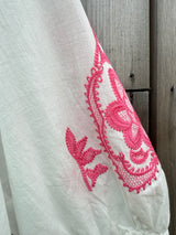 Fushia Embroidered Blouse