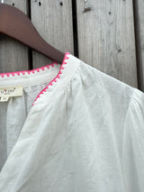 Fushia Embroidered Blouse