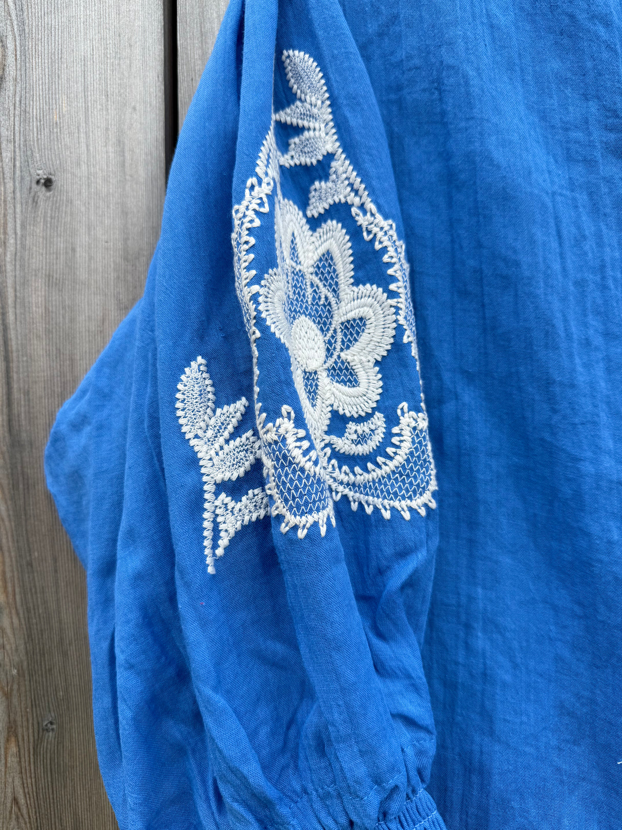 Cameron Embroidered Blouse - Blue
