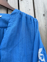 Cameron Embroidered Blouse - Blue
