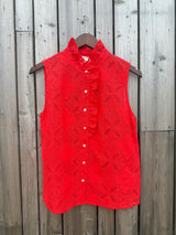Agnes Crochet Top - Red
