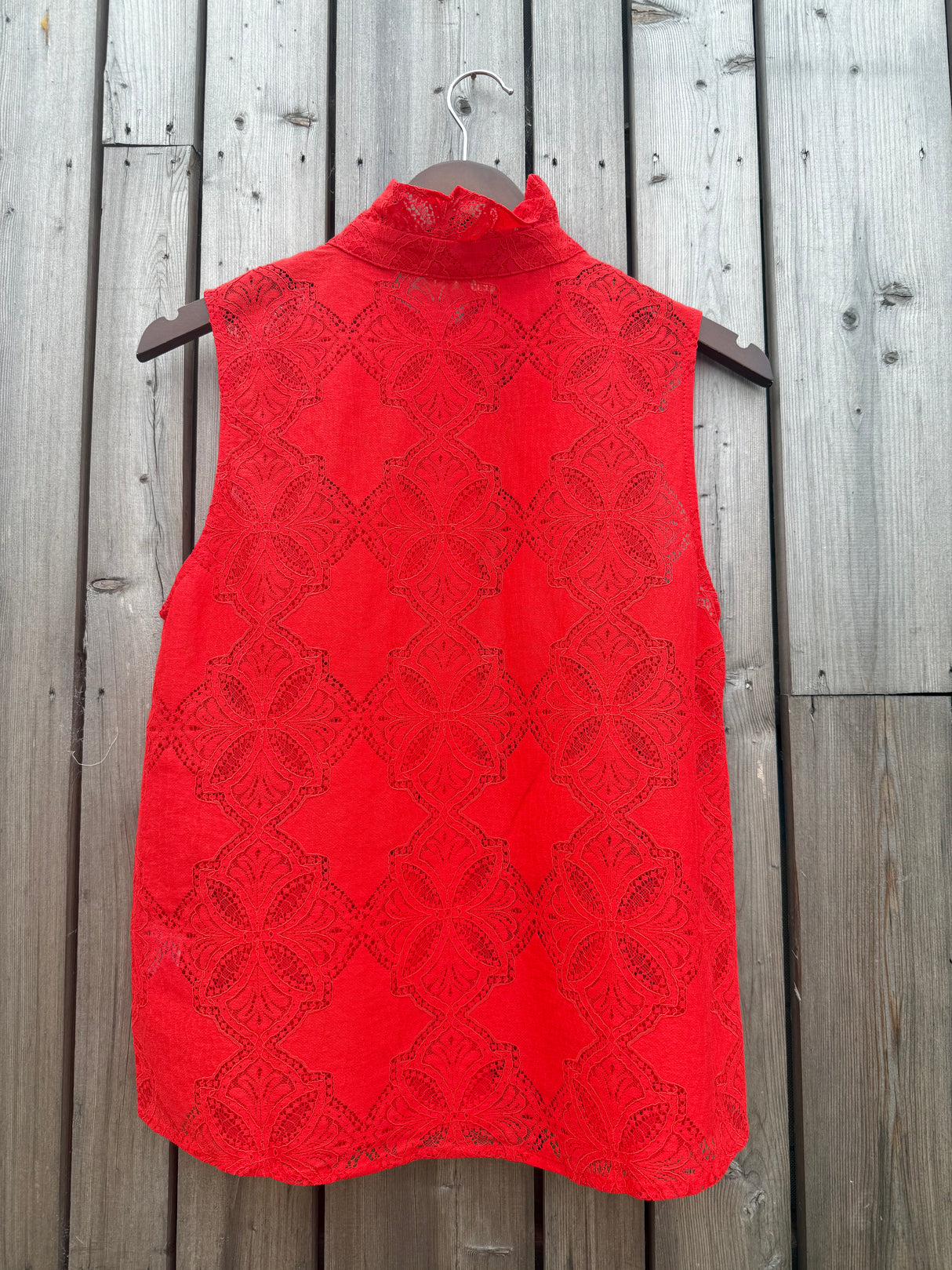 Agnes Crochet Top - Red