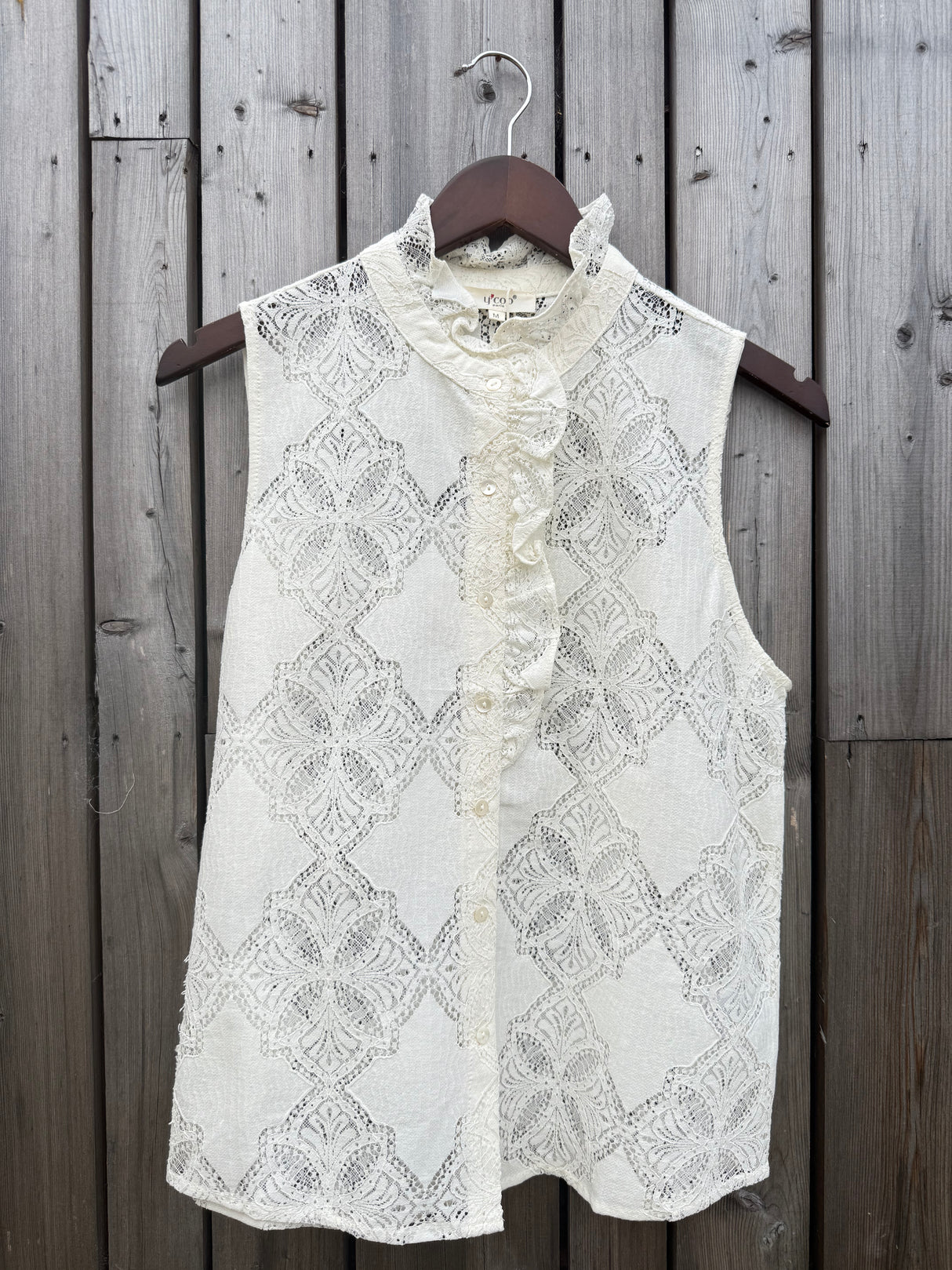 Agnes Crochet Top - Ivory