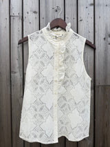 Agnes Crochet Top - Ivory