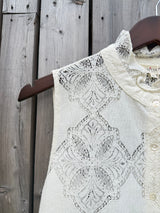 Agnes Crochet Top - Ivory