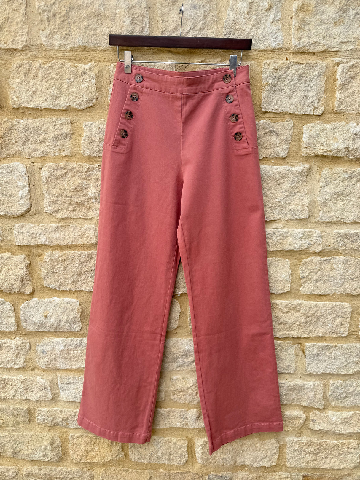 Margaux Button Pant - Rose