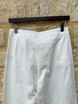 Margaux Button Pant - White