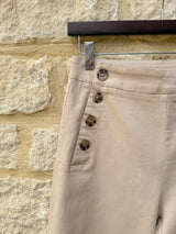 Margaux Button Pant - Neutral