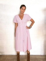 Egli Stripe Maxi Dress - Bubblegum
