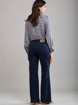 Crush Wide Leg - Azul marino