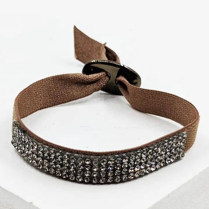 Mocha Fabric Bracelet