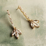 Crystal Petal Earrings