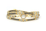 Pearl Gem Wrap Bracelet