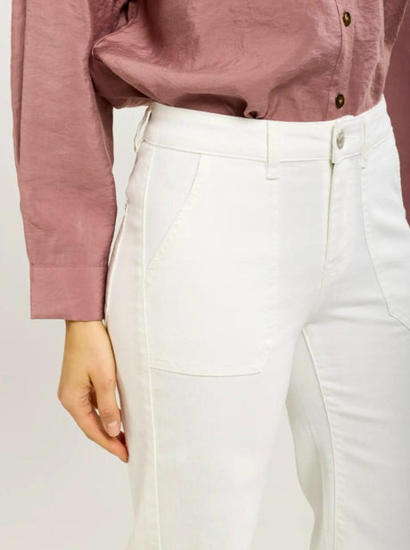 Crush Wide Leg - Ecru *NEW*