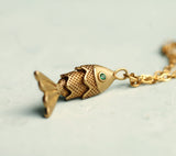 Gold Fish Necklace