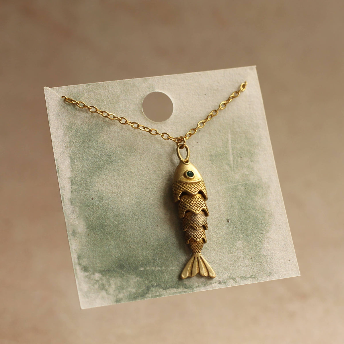 Gold Fish Necklace