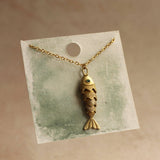 Gold Fish Necklace