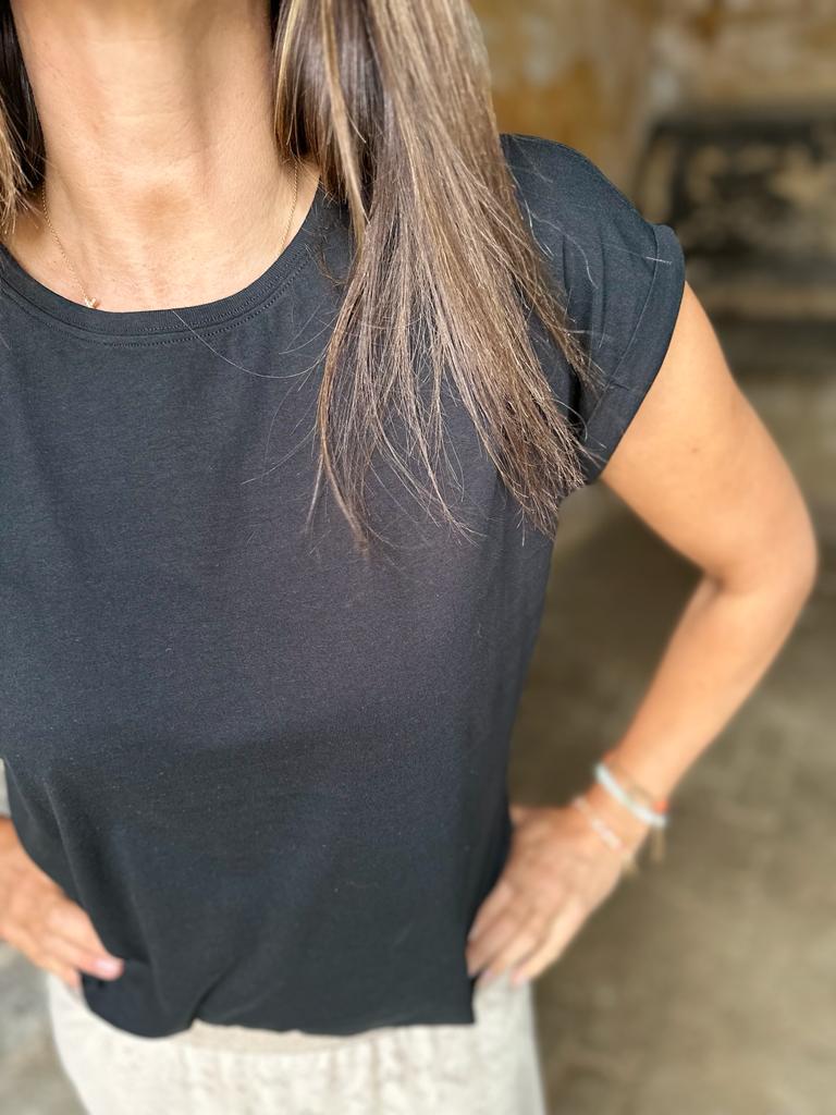 Camiseta lisa negra