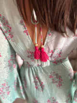 Delphine Silk Maxi Dress Jade