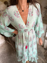 Delphine Silk Maxi Dress Jade