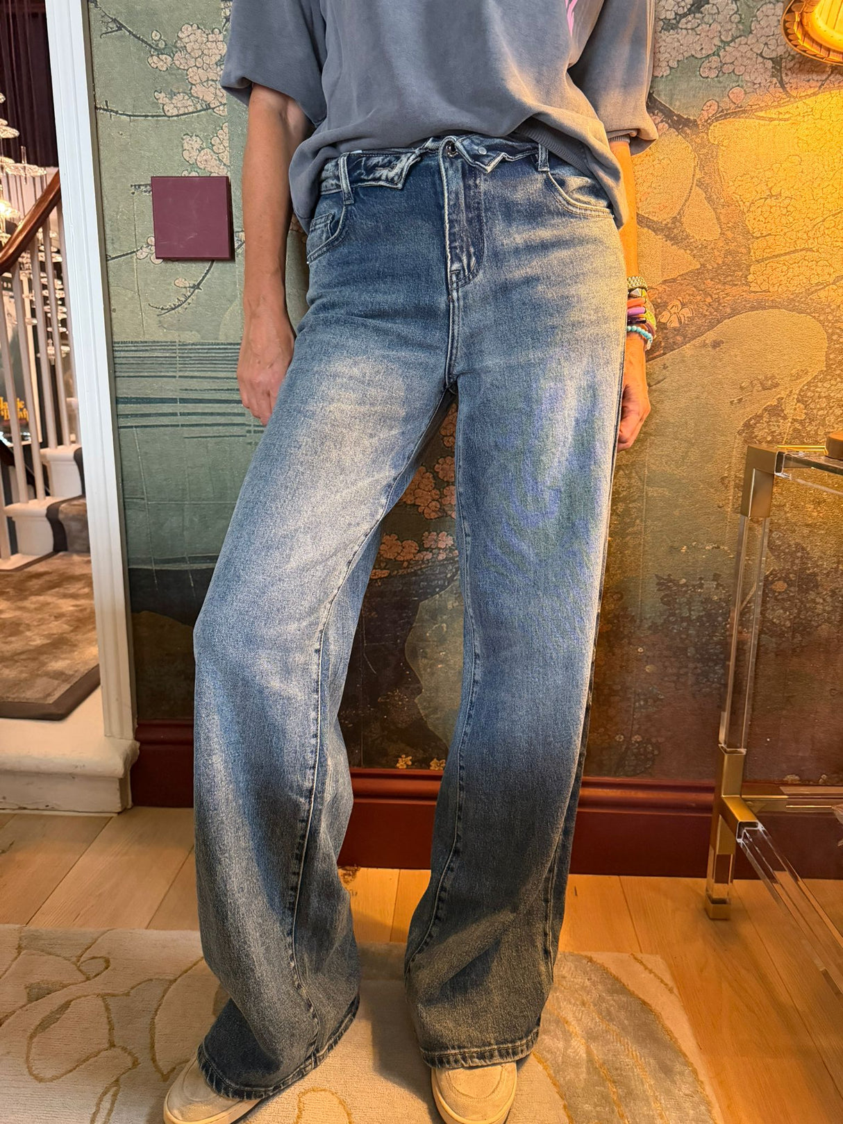The Liv Button Detail Jean - Denim