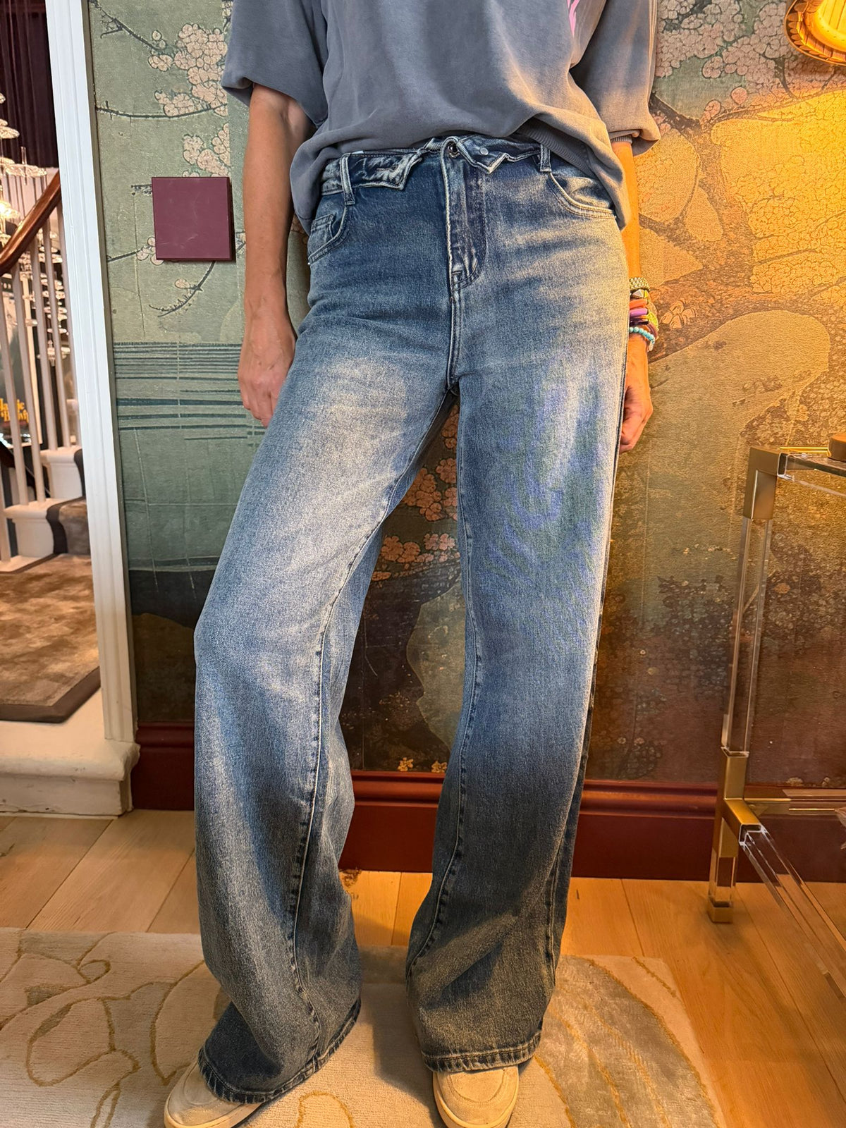 The Liv Button Detail Jean - Denim