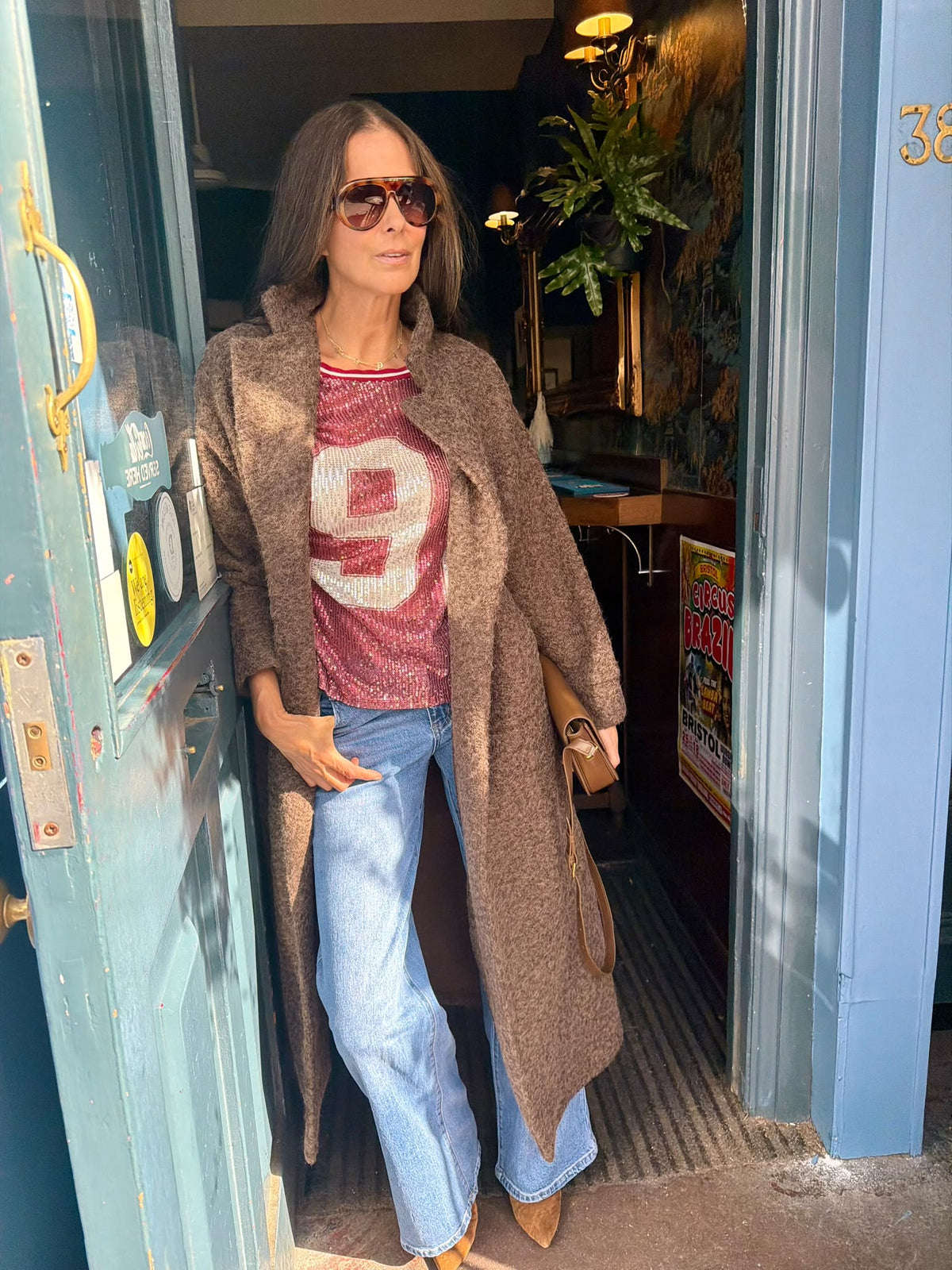 Mara Knitted Jacket - Chocolate