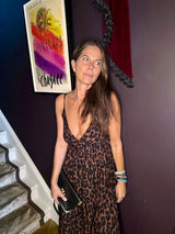 Harlow Animal Print Maxi - Chocolate