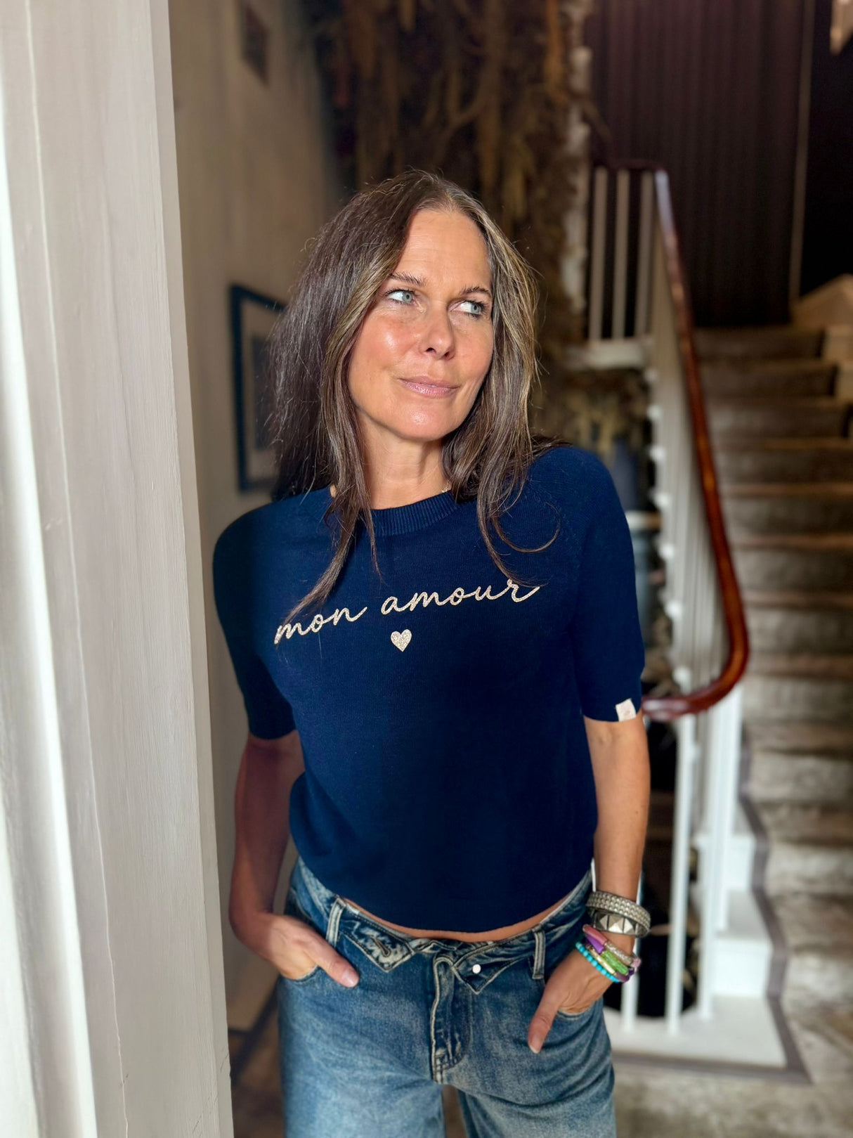Mon Amour Knit - Navy