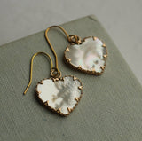 Pearl Heart Earrings