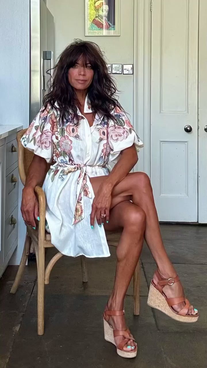 Lea Printed mini dress