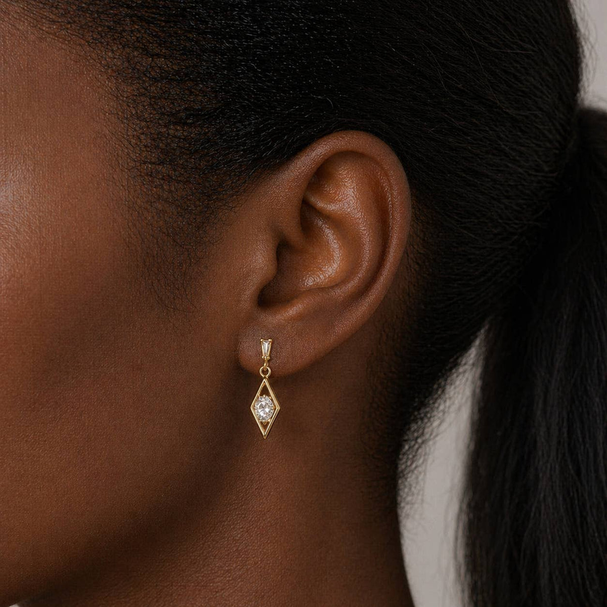 Rhombus Jewel Earrings